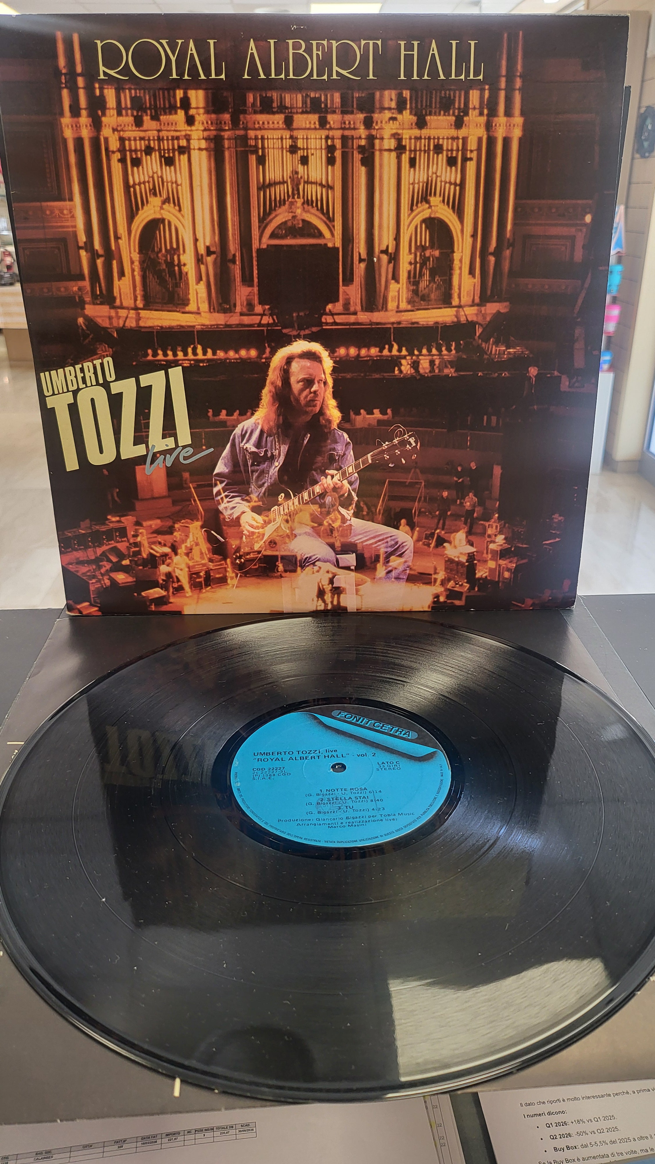 Lp Raro - Umberto Tozzi - Live alla Royal Albert Hall 2Lp