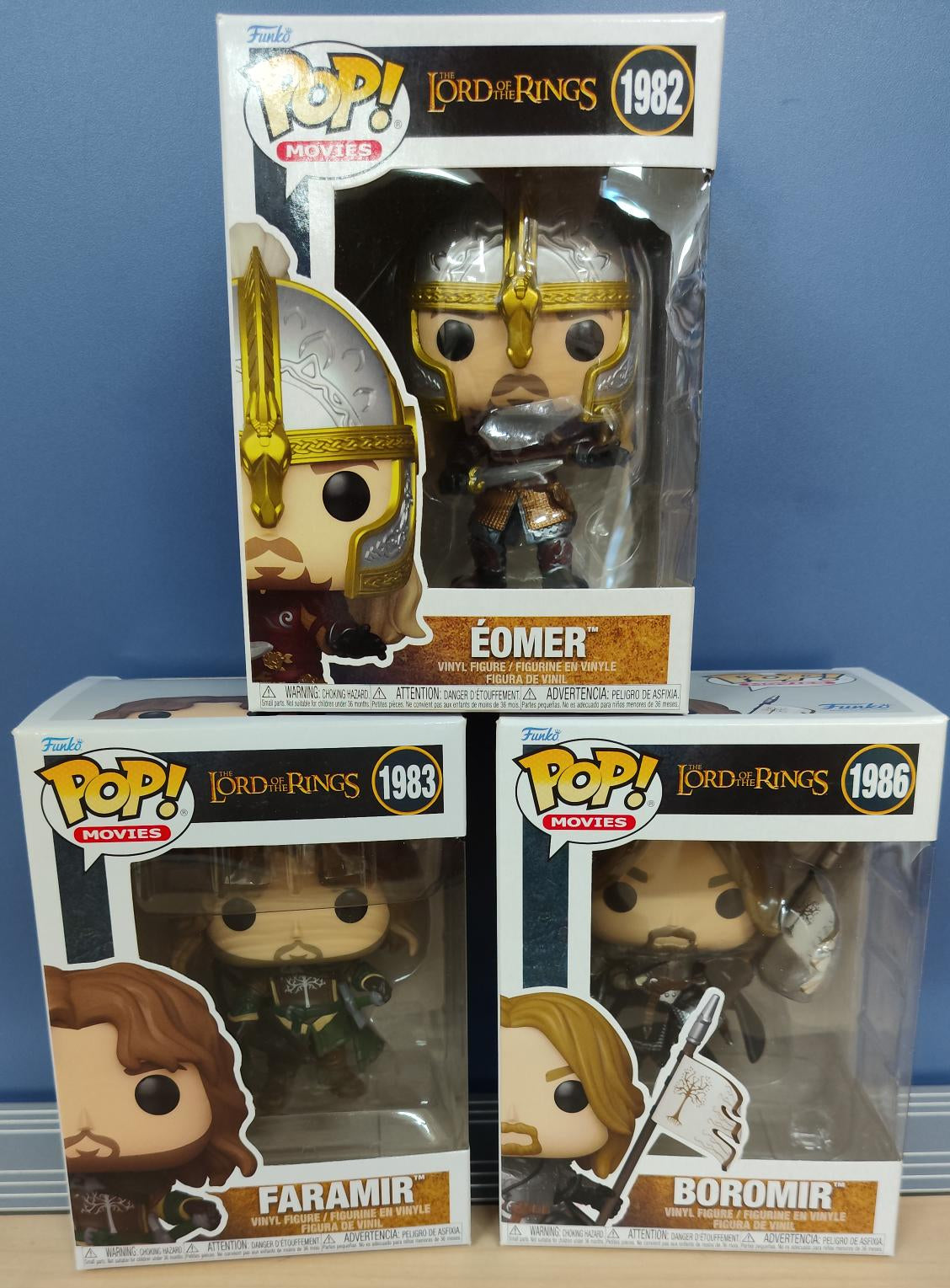 Promo Funko Pop - Lord of the Rings Eomer + Boromir + Faramir