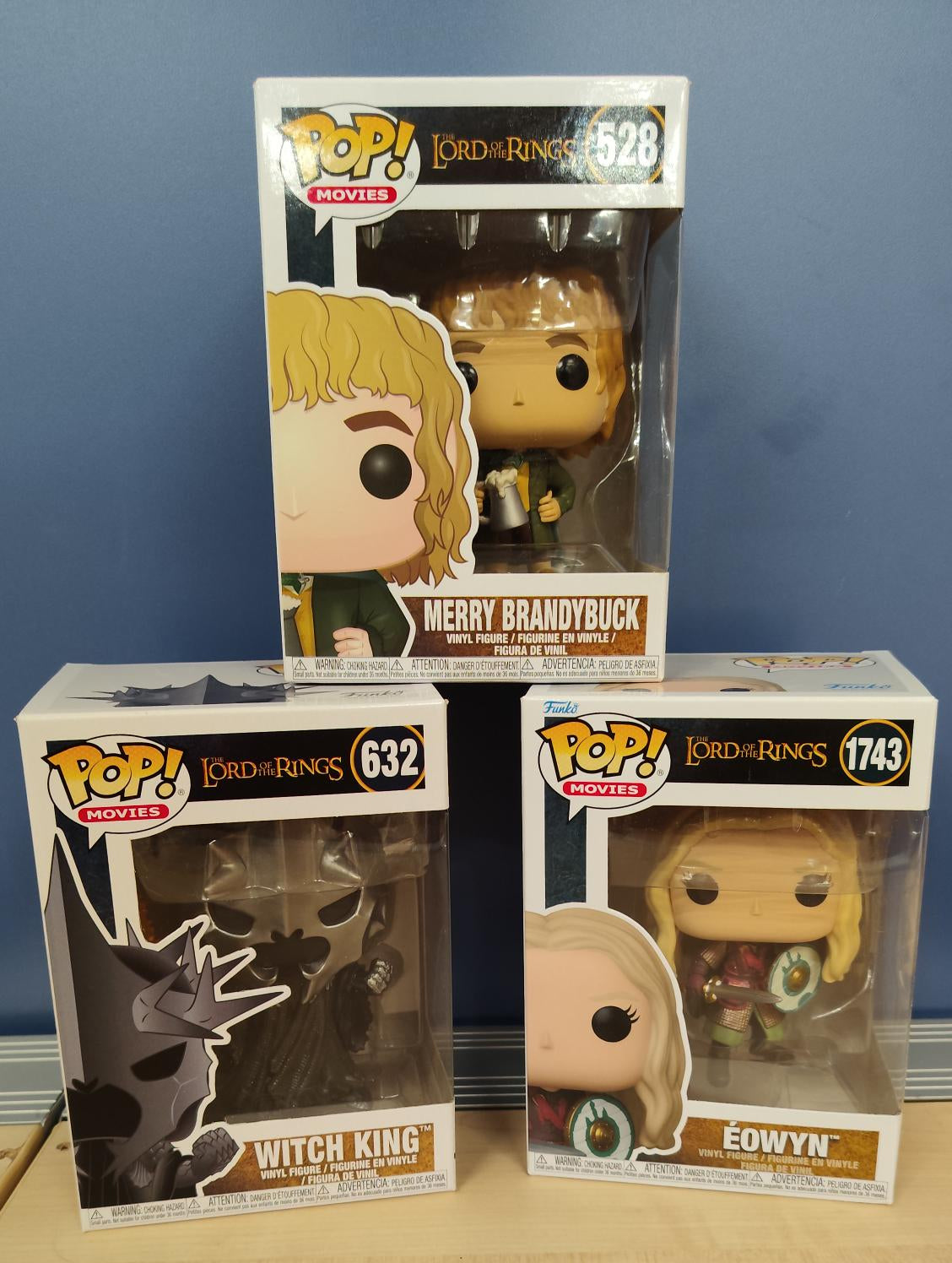 Promo Funko Pop - Lord of the Rings Witch King + Eowyn + Merry Brandybuck
