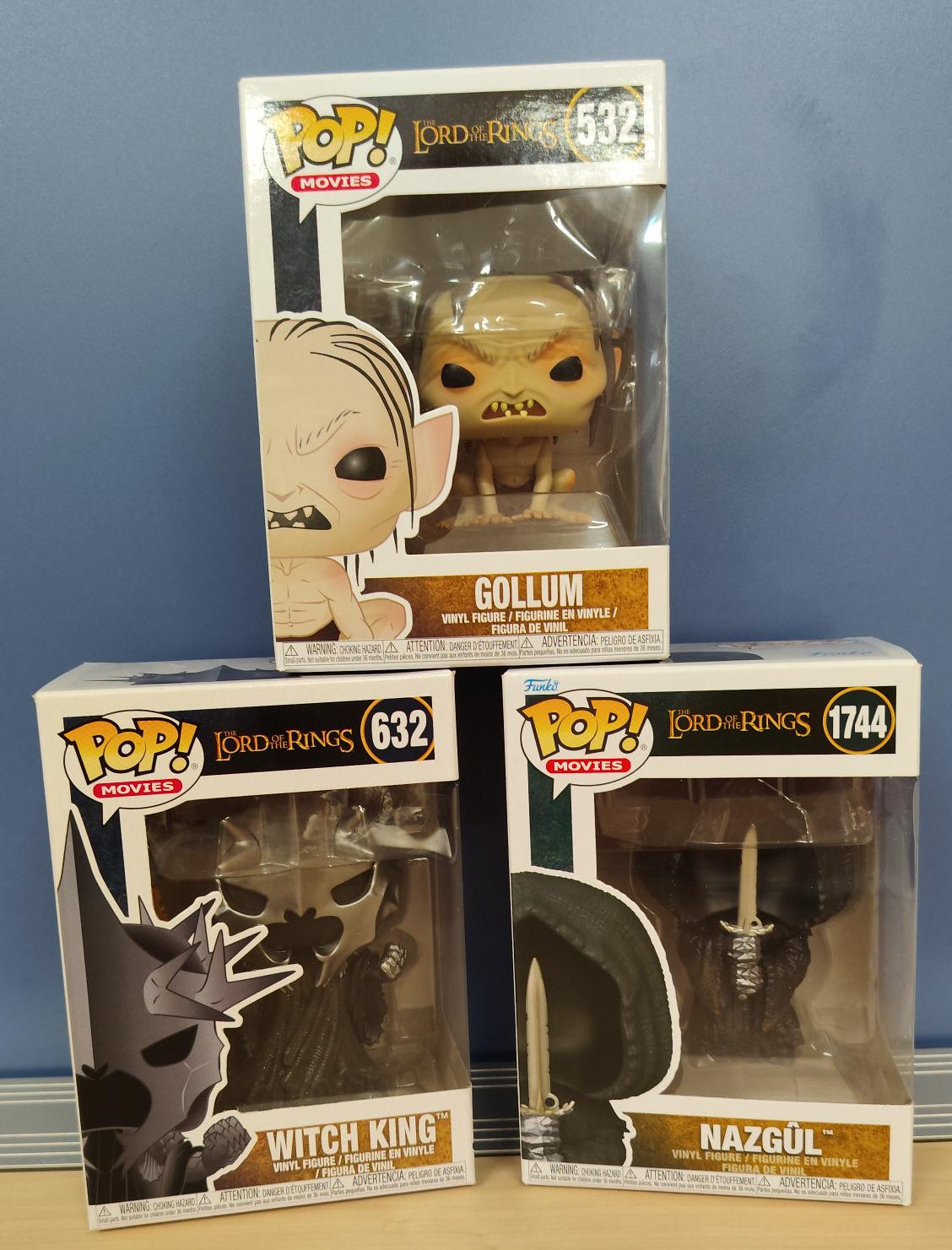 Promo Funko Pop - Lord of the Rings Gollum + Witch King + Nazgul