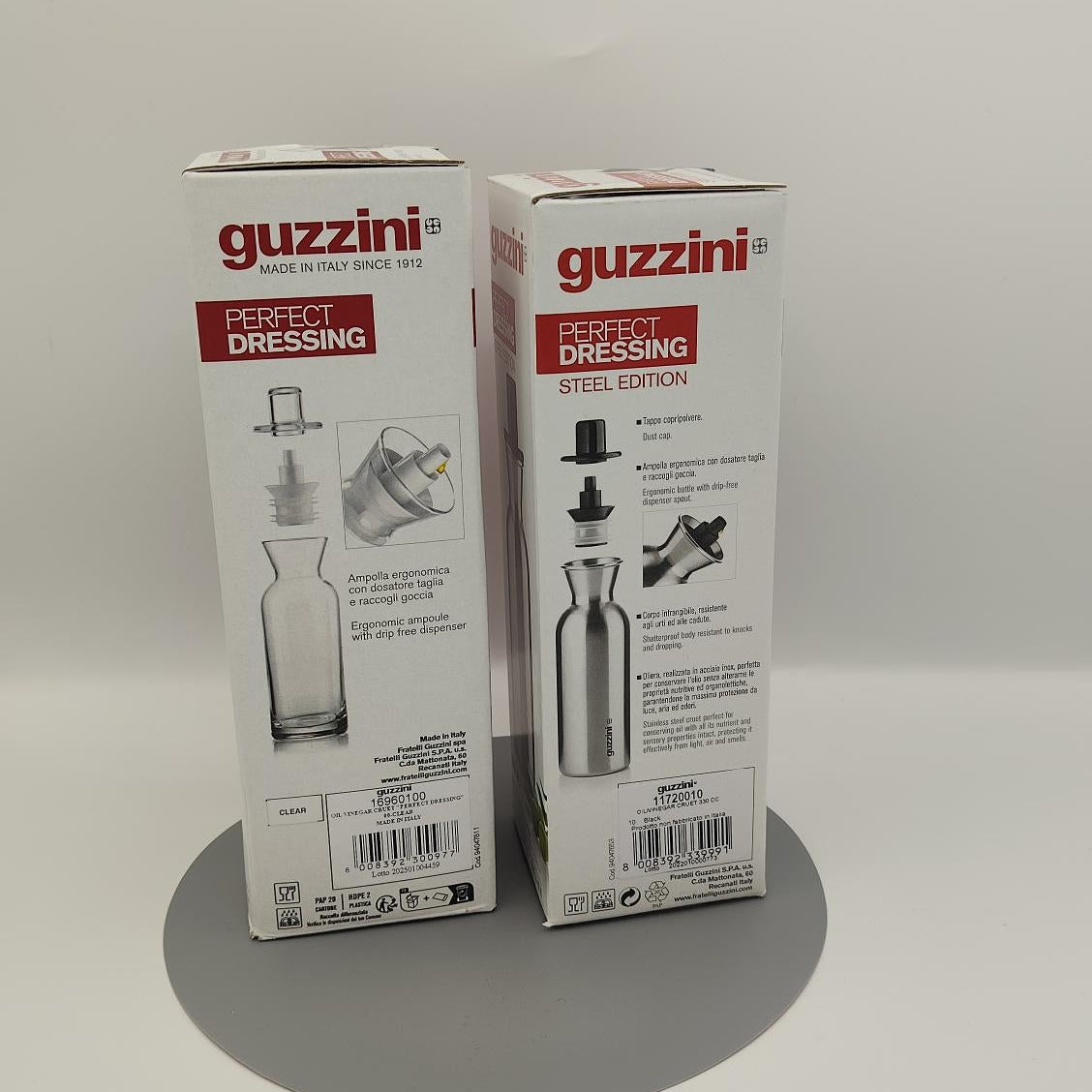 Bundle Guzzini Oliera & Acetiera – Kitchen Active Design + Perfect Dressing Steel Edition