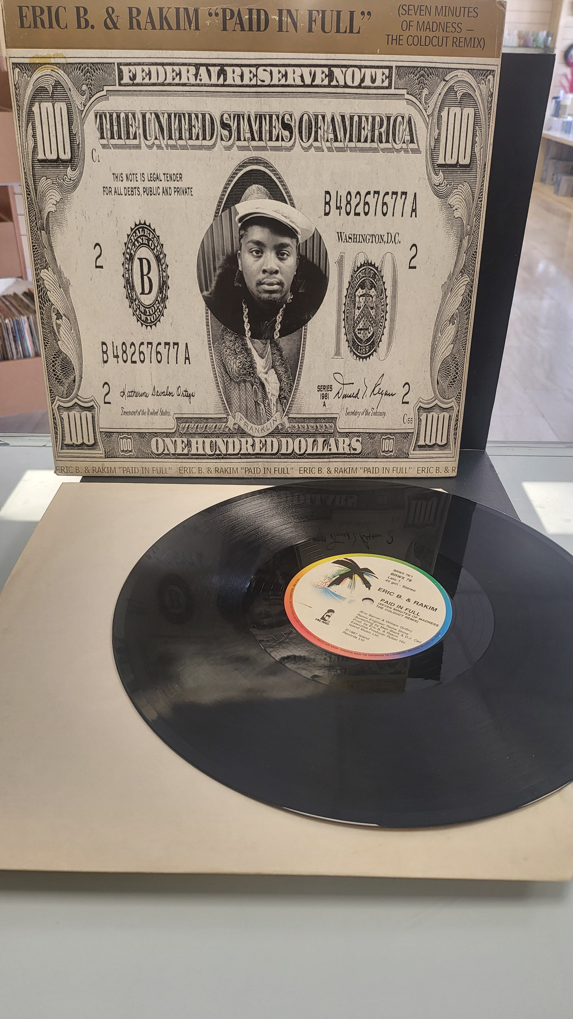 Lp Raro - Eric B. - & - Rakim " Paid in Full"
