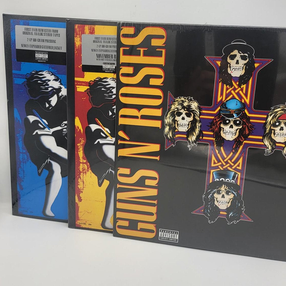 Bundle Vinili Guns N' Roses: Appetite for Destruction + Use Your Illusion I & II (5 LP)
