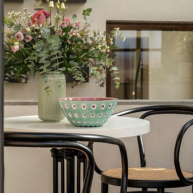 Guzzini - Murrine Contenitore 25 cm Verde/Bianco/Malva