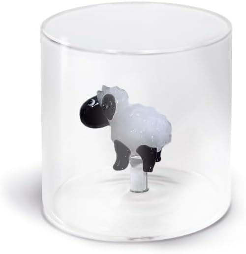 WD Lifestyle - Bicchiere in Vetro Borosilicato Pecora