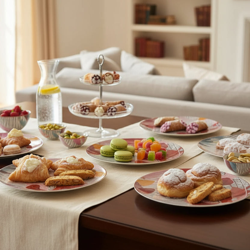 Henriette - Set 4 Piattini Dessert Linea Sketch - D17696