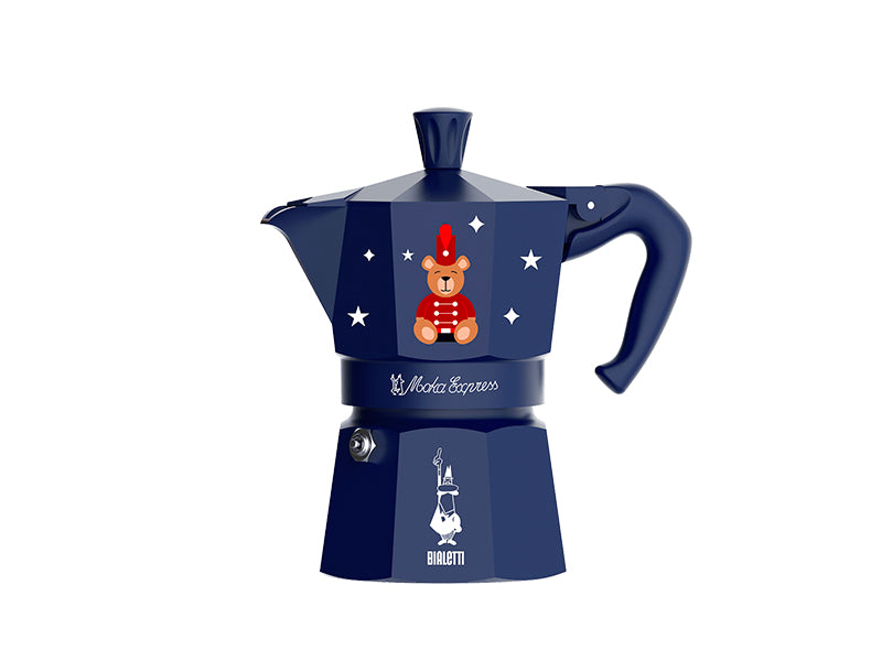 Bialetti - Natale Moka 3 Tazze Blu