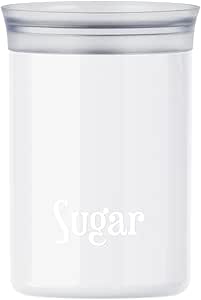 Guzzini - Barattolo Ovale Salva Freschezza Sugar Bianco Latte
