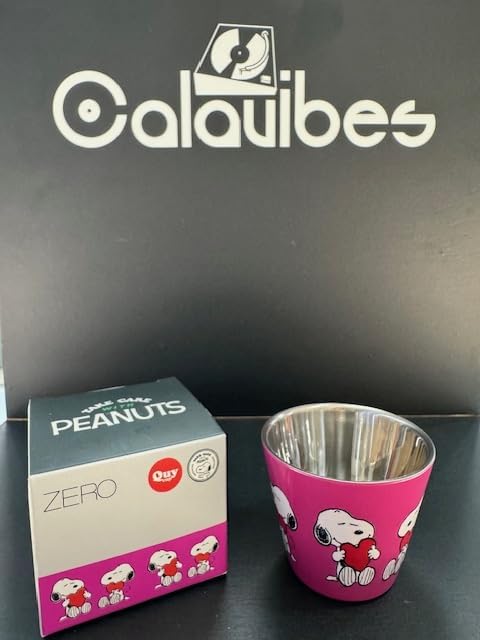 Quy Cup - Tazzina Termica Acciaio Inossidabile Snoopy Cuori