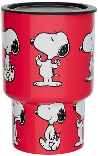 Quy Cup - Mini Thermos con Tappo Snoopy Rosso