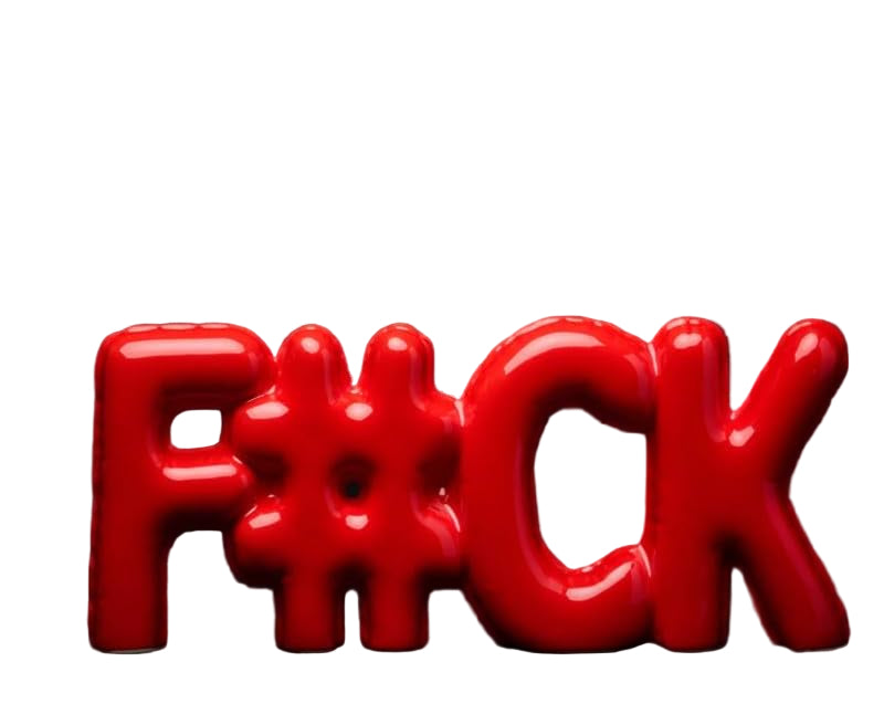 Blogo Design - Scritta Decorativa Fuck Red