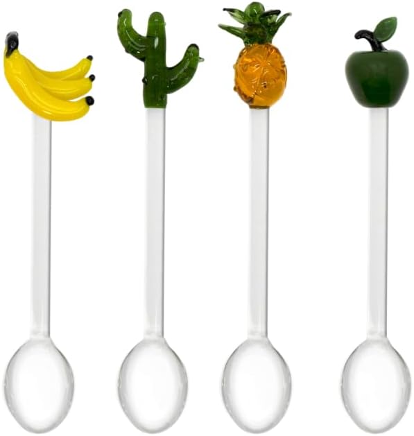 WD Lifestyle - Set 4 Cucchiaini da Caffè con Decoro