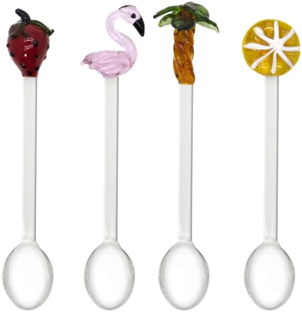 WD Lifestyle - Set 4 Cucchiaini da Caffè con Decoro