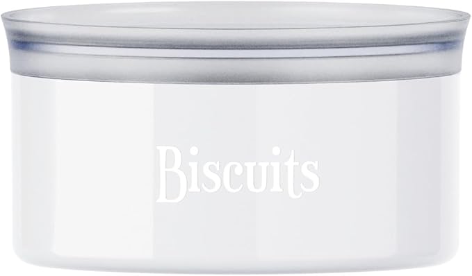 Guzzini - Barattolo Ovale Salva Freschezza Biscuits Bianco Latte