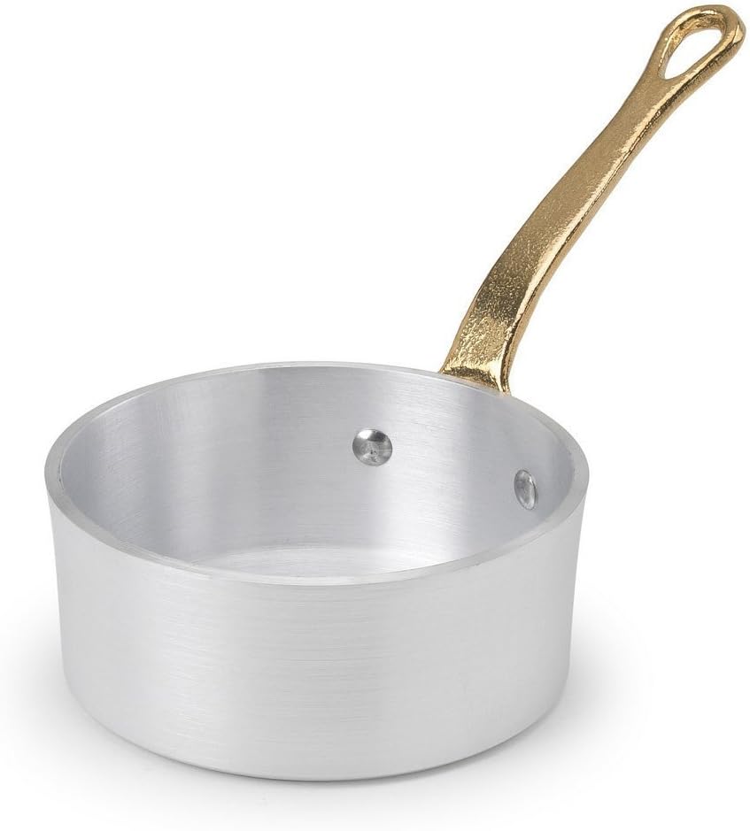 Agnelli - Linea 1932 Casseruolino Basso a Servire - Alluminio con Manico - H 4,5 cm, ø 10 cm