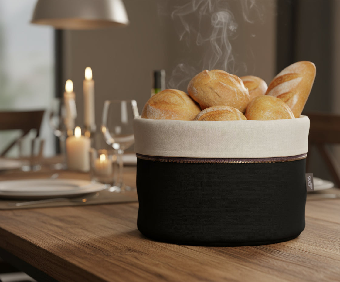 WD Lifestyle - Sacchetto Pane Riscaldabile Nero