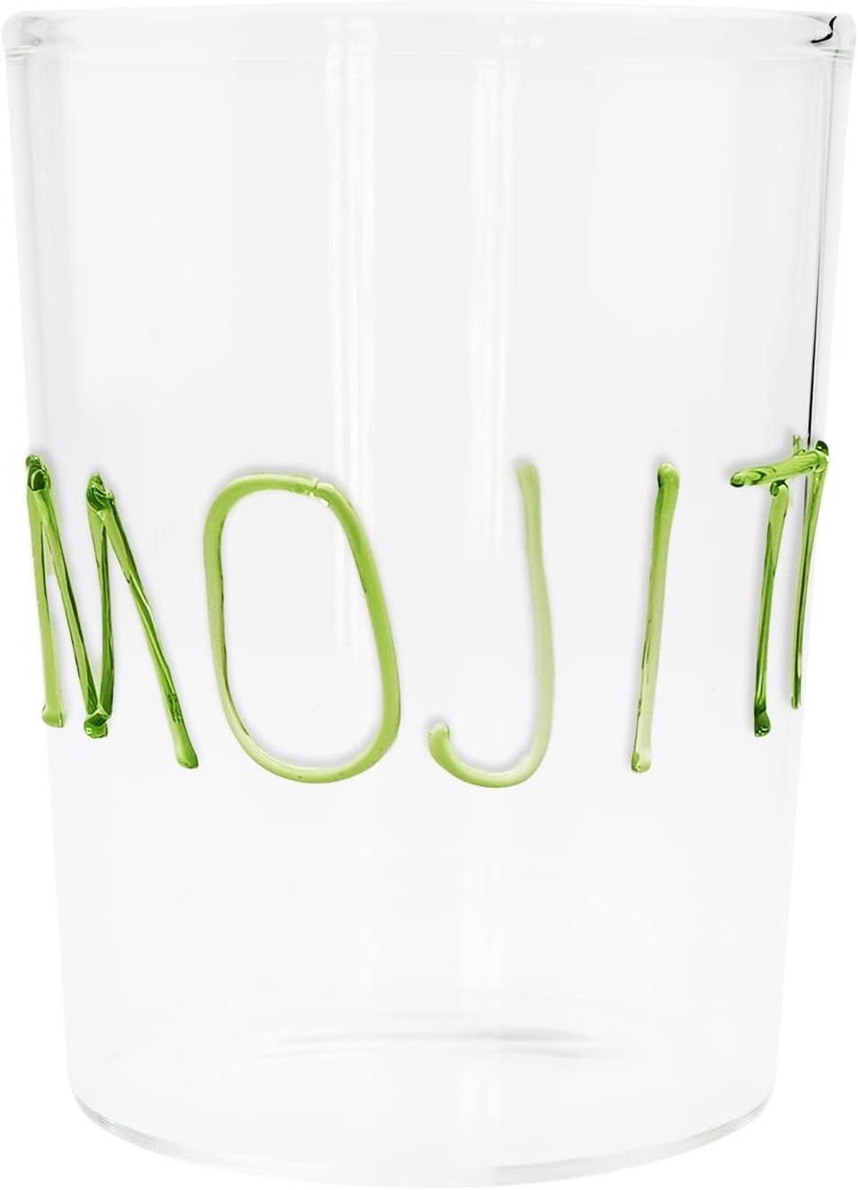 WD Lifestyle - Bicchiere in Vetro con Scritta