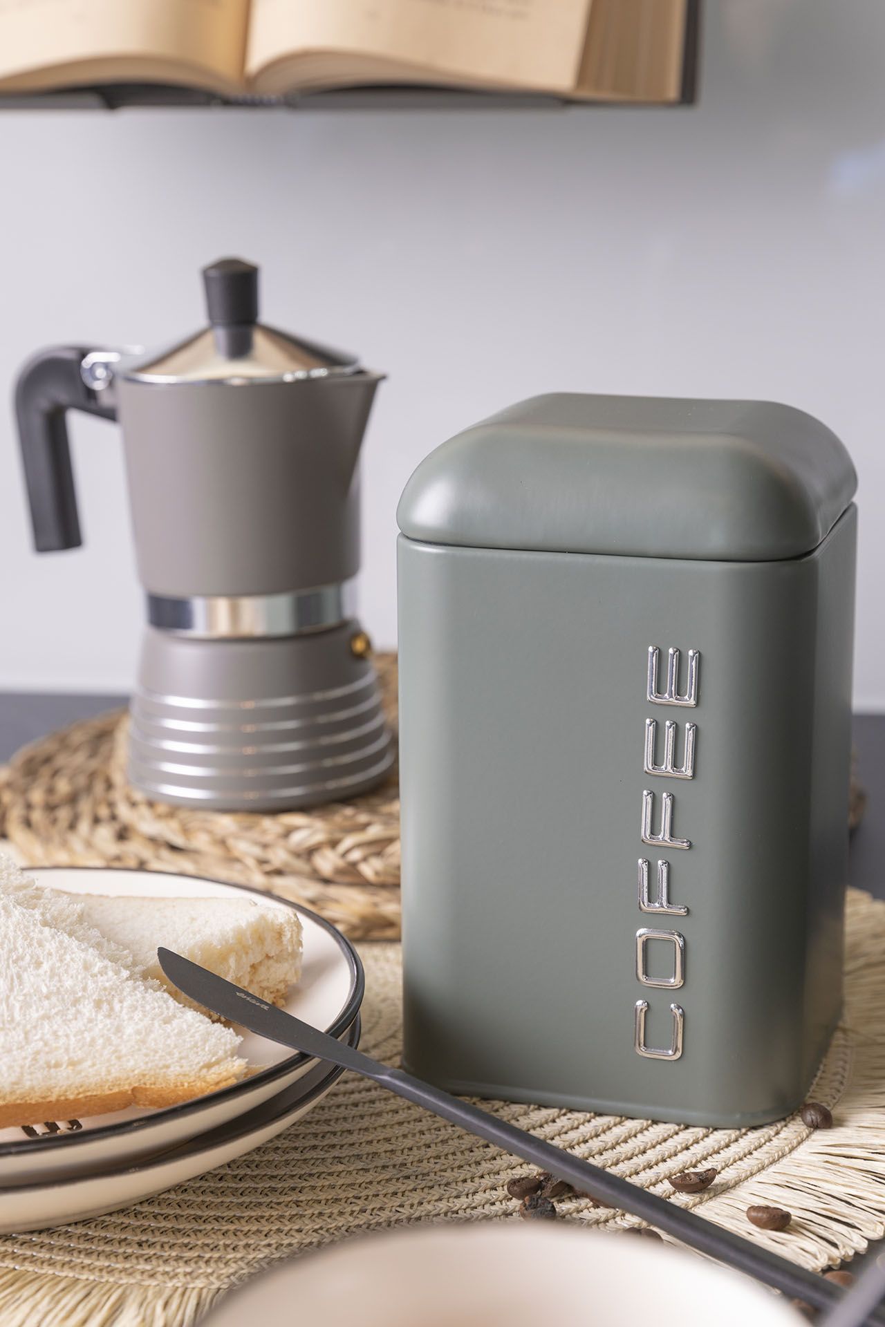 Evviva - Set 3 Barattoli Ermetici Verde