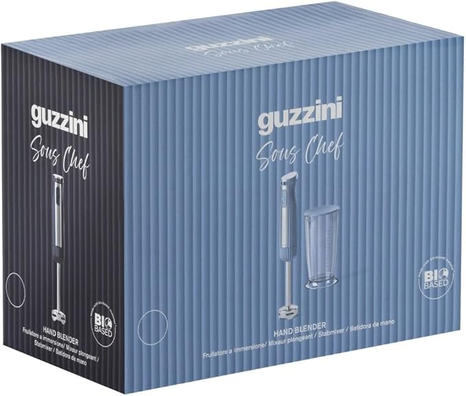 Guzzini - Sous Chef Frullatore Immersione C/Bicchiere Blu Navy