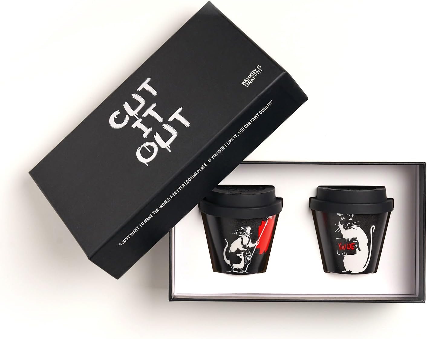 Quy Cup - Set 2 Tazzine Espresso Cut it Out