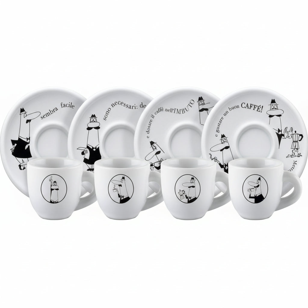 Promo Bialetti - Moka 2 Tz Rossa + Set 4 Tazzine Carosello