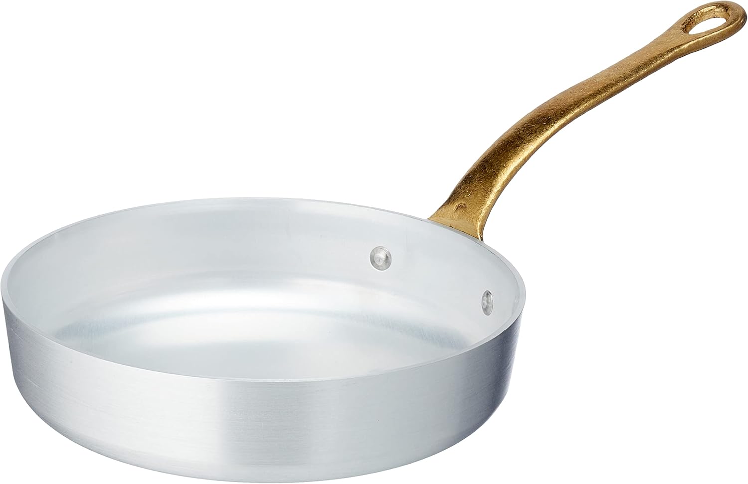 Agnelli - Padellino a Servire con Manico in Ottone - Alluminio - ø 16 cm - ALMA11116