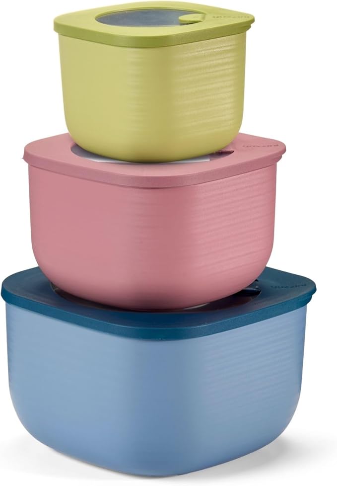 Guzzini - Store&More Set 3 Contenitori Alti Ermetici