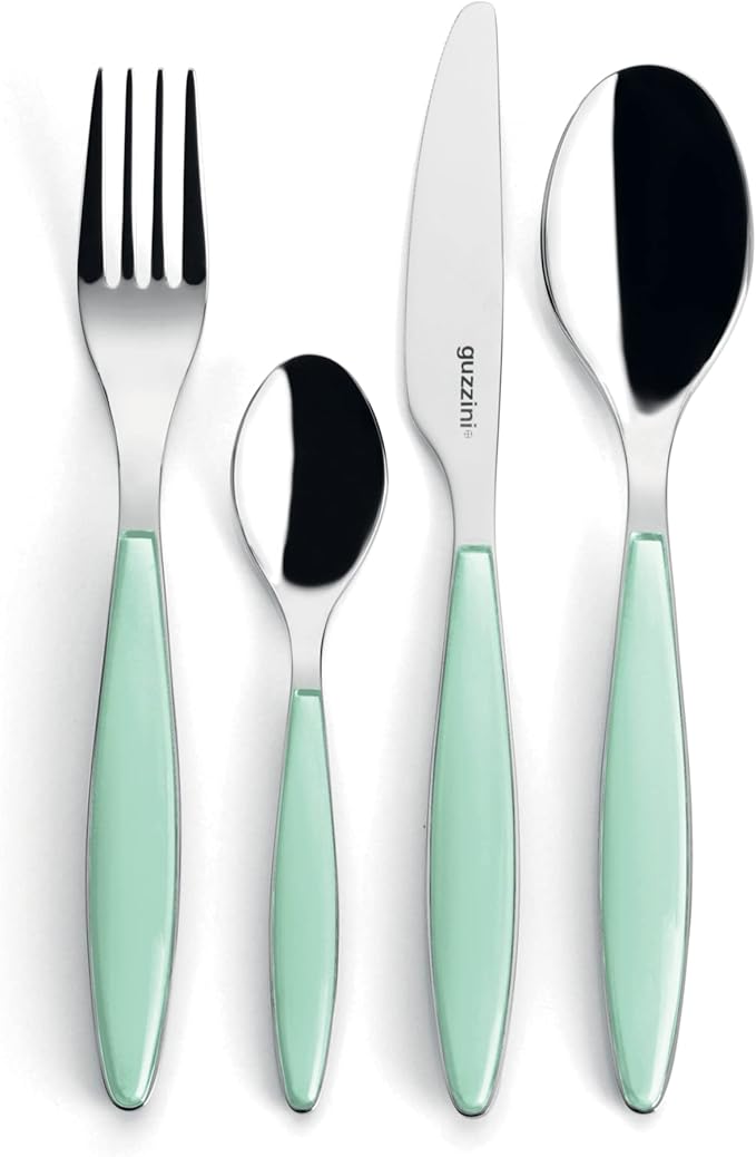 Guzzini - Feeling Set 24 Posate Verde Acqua 23000036