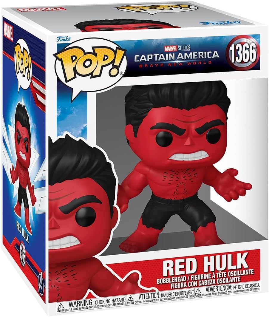 Funko Pop! -  Marvel Super Captain America Brave New World Red Hulk #1366
