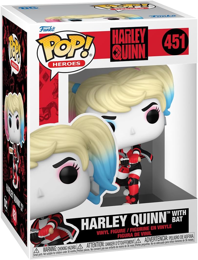 Funko Pop! - Dc Harley Quinn  With Bat Vinyl Figurine #451