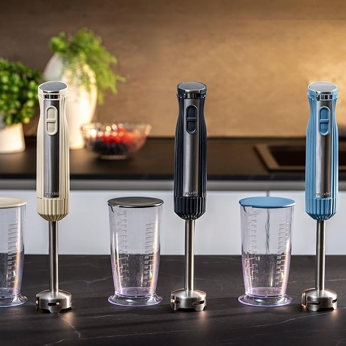 Guzzini - Sous Chef Frullatore Immersione C/Accessori Blu Navy