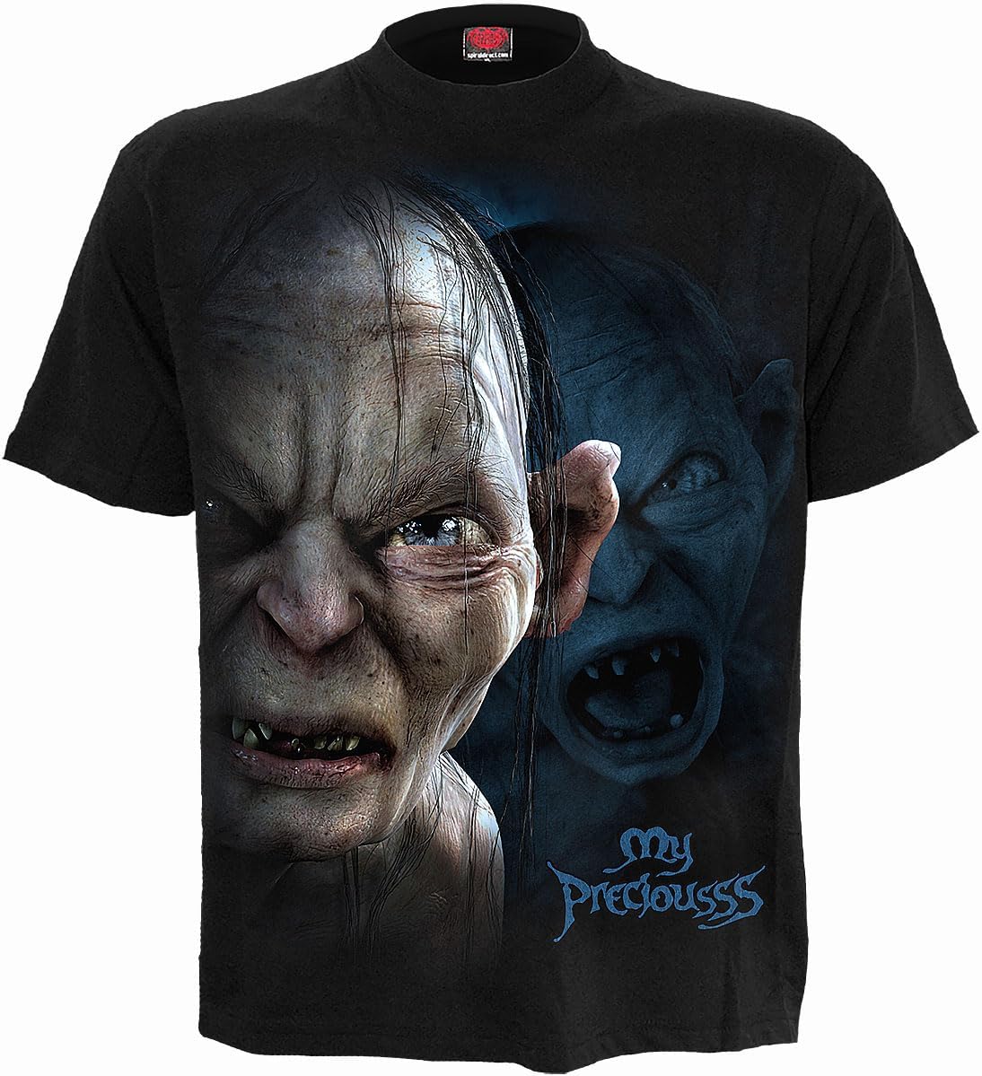 Spiral - LOTR - Gollum - My Preciousss - T-Shirt Nera Regular per Uomo - L