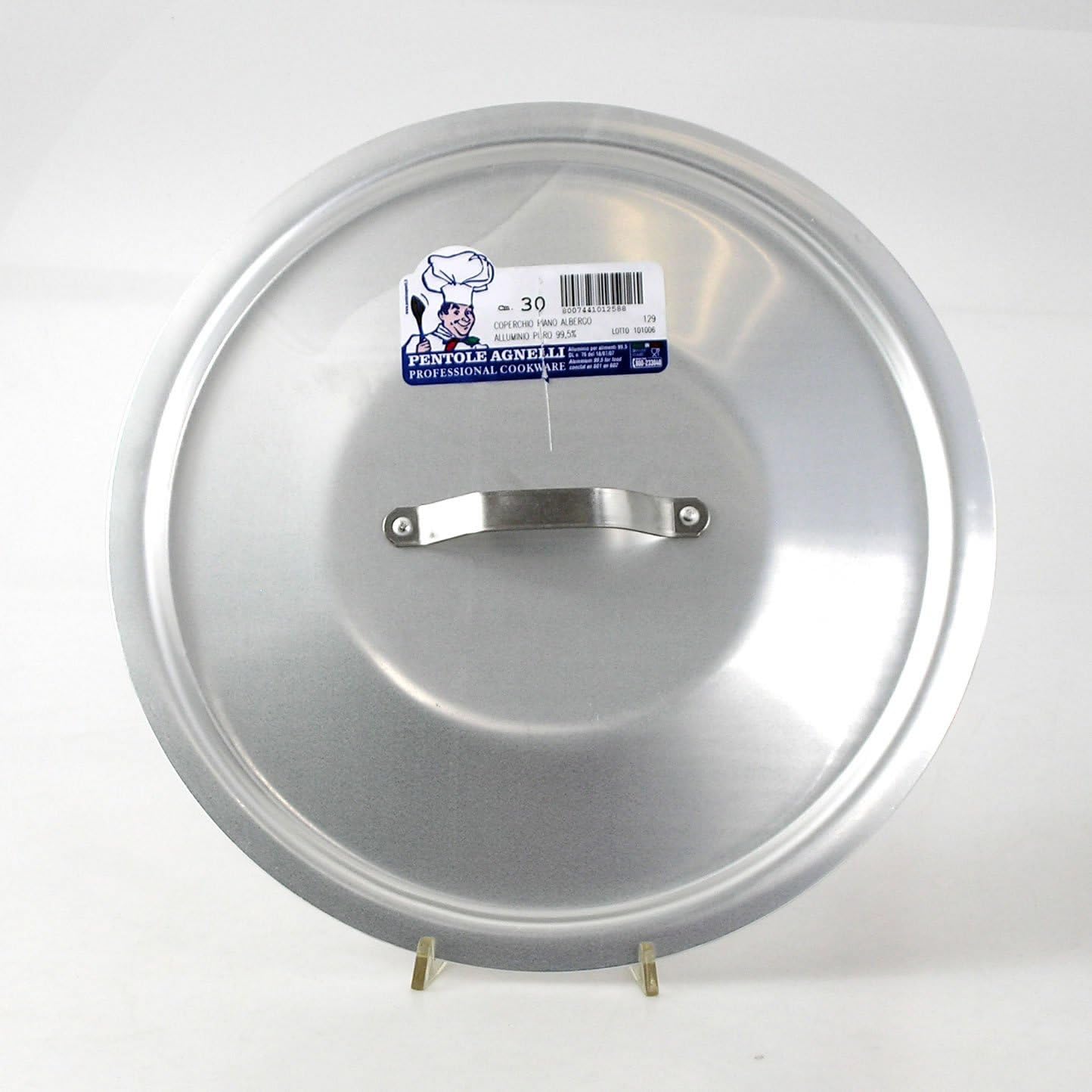 Agnelli - Coperchio Rotondo Pesante con Manico a Ponticello - ALMA12936