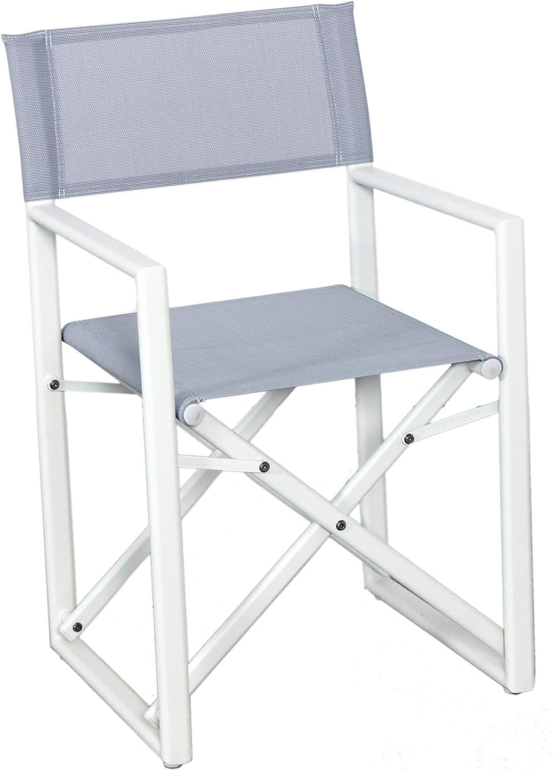 Sedia Regista di Alluminio bianco