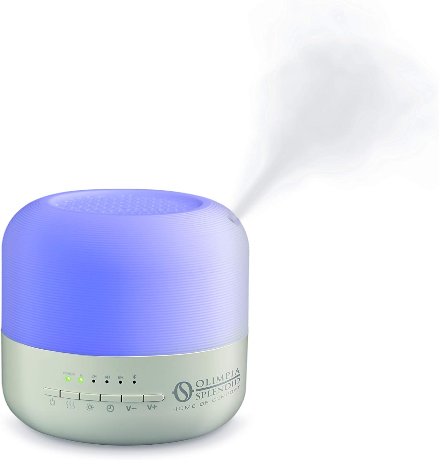 Olimpia Splendid Astomi Sound Aroma Diffusore Umidificatore con Cromoterapia e Timer, Speaker Bluetooth per Musica