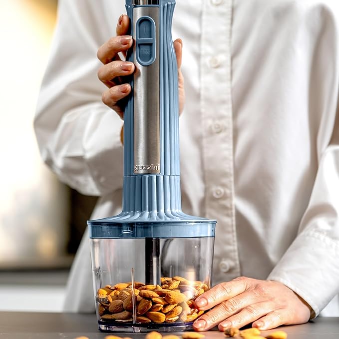 Guzzini - Sous Chef Frullatore Immersione C/Accessori Blu Navy