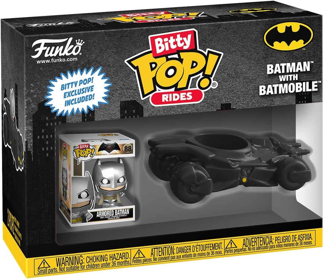 Funko Bitty Pop! - Dc Batman And Bat Mobile