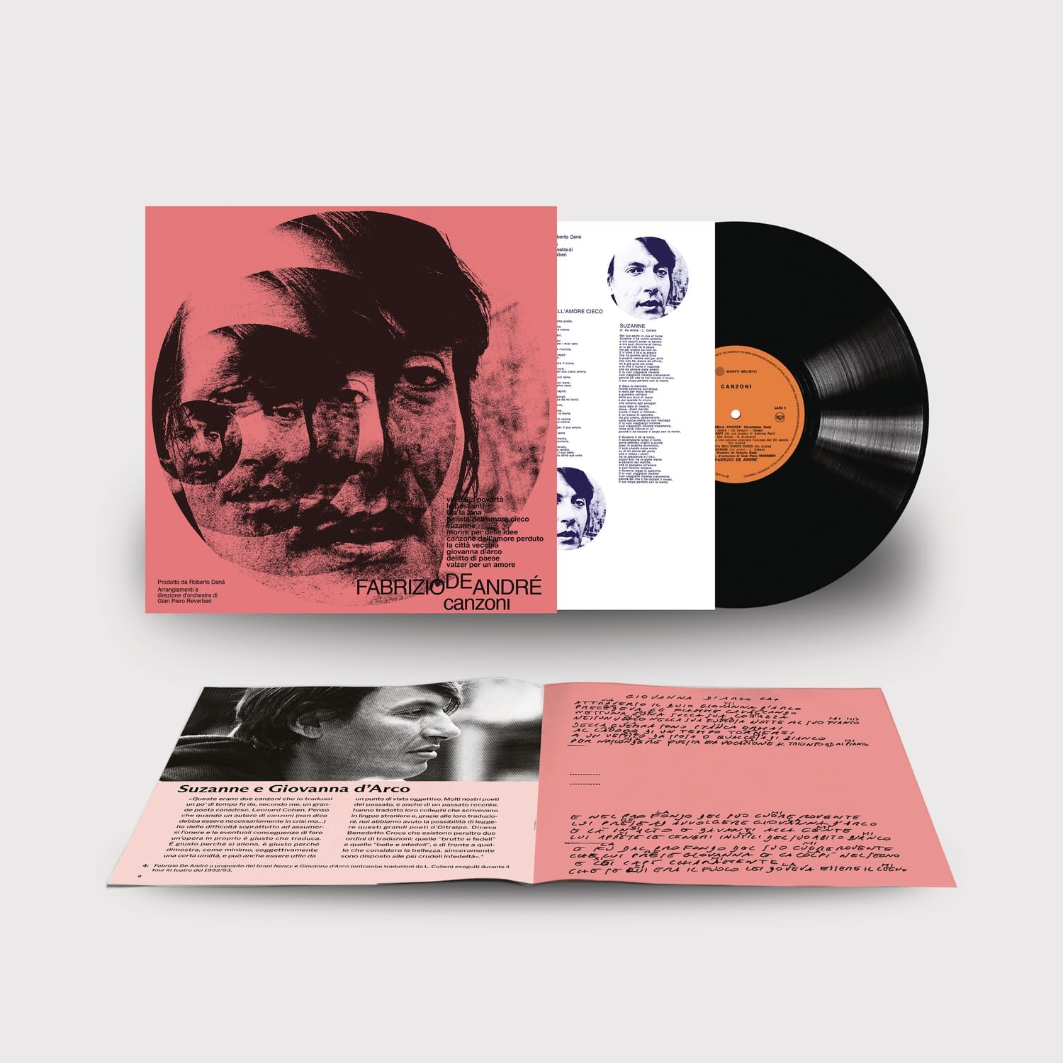 Fabrizio De Andrè - Canzoni Lp Nero 180 Gr. + Nuovo Libretto Editoriale