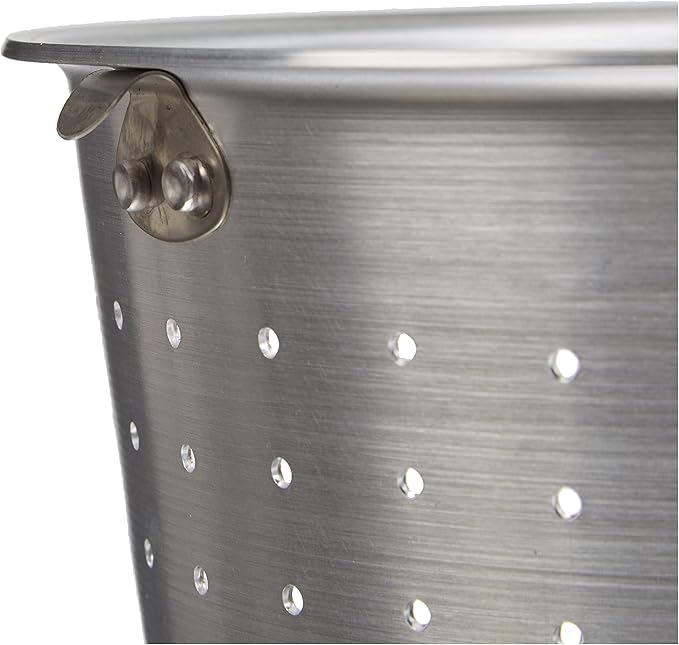 Agnelli - Colapasta Conico con Manico Tubolare e Gancio - Alluminio - H 11,5 cm, ø 20 cm - ALMA17520