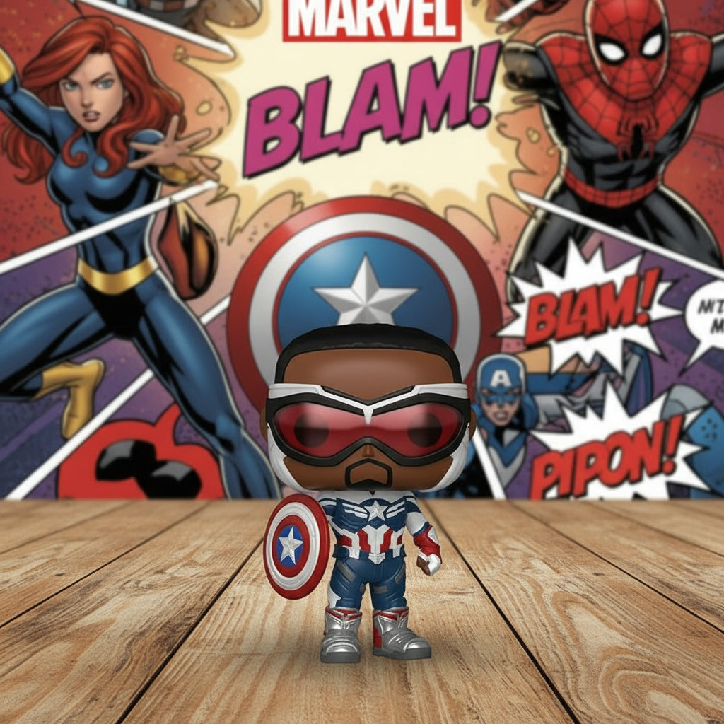 Funko Pop! - Marvel The Falcon & Winter Soldier  Captain Falcon America #814