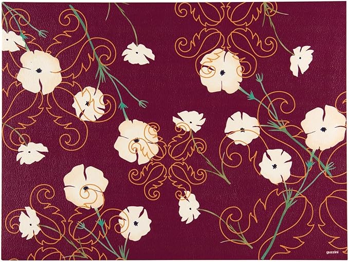 Guzzini - Fusion Tovaglietta Bordeaux a Fiori