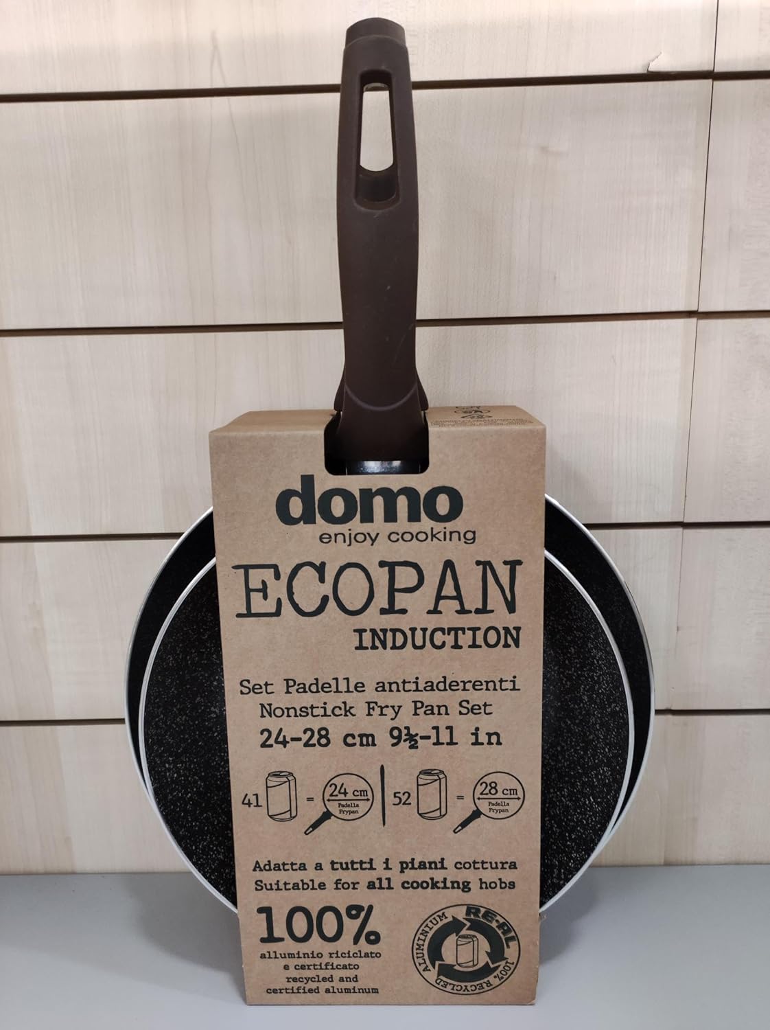 Set 2 padelle domo 24-28 cm