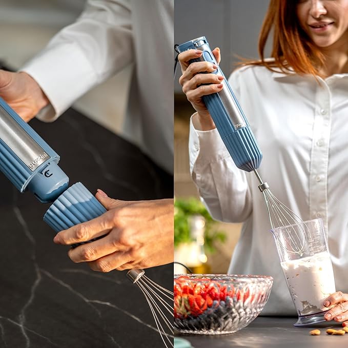 Guzzini - Sous Chef Frullatore Immersione C/Accessori Blu Navy