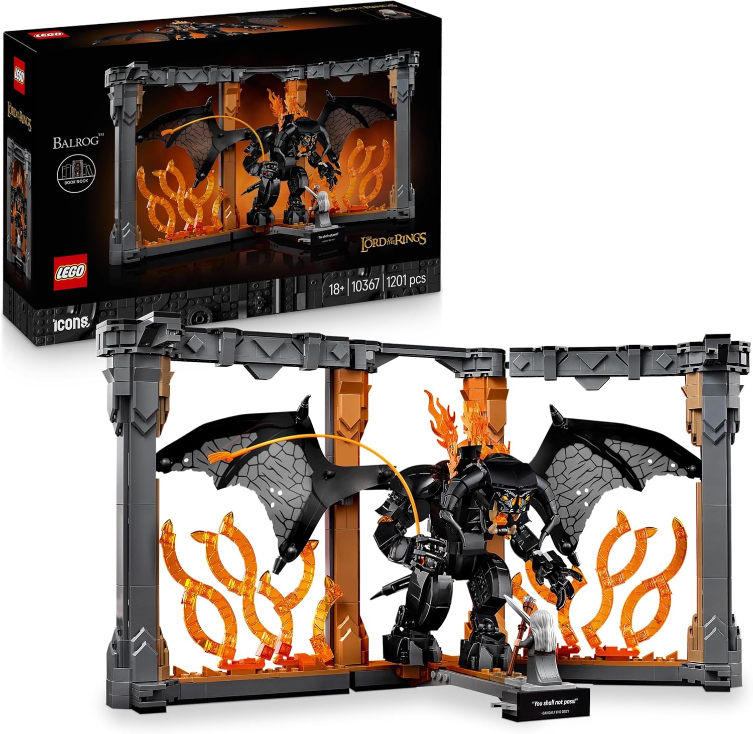 Lego -  Icons Il Signore degli Anelli Gandalf con Balrog 10367