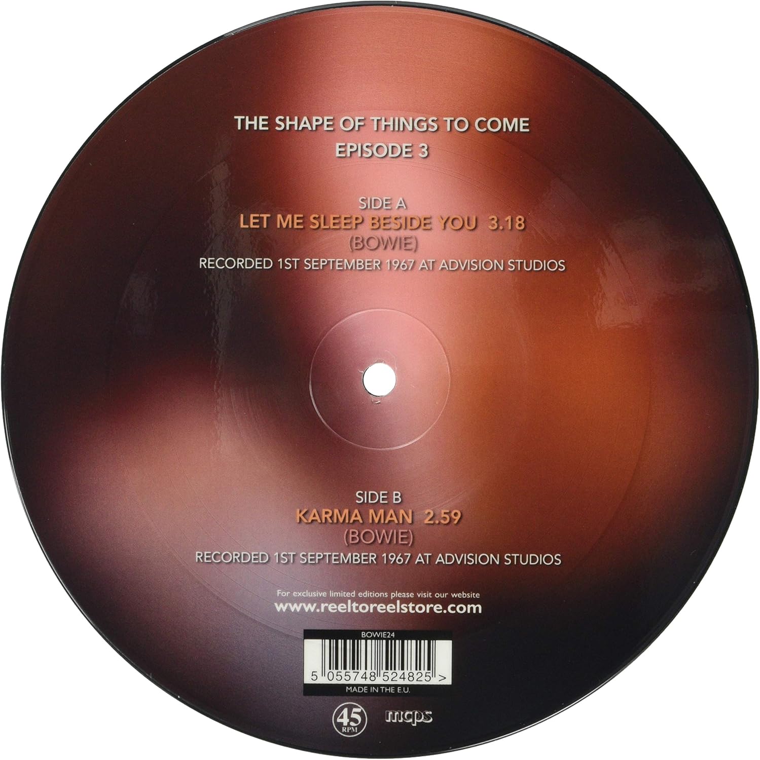 REEL TO REEL Let Me Sleep Beside You (7' Picture Disc) [Vinile] Bowie David