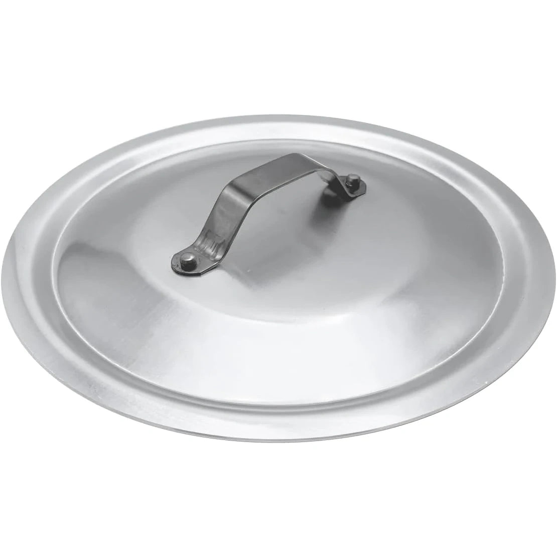 Agnelli - Alluminio Coperchio Rotondo Pesante con Ponticello - Argento - ø 28 cm