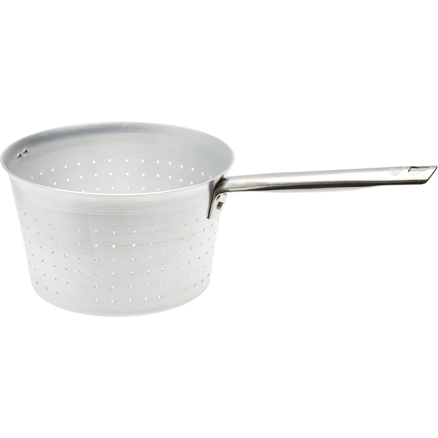Agnelli - Colapasta/Scaldapasta Cilindrico con Manico Tubolare - Alluminio - ø 22 cm - Argento