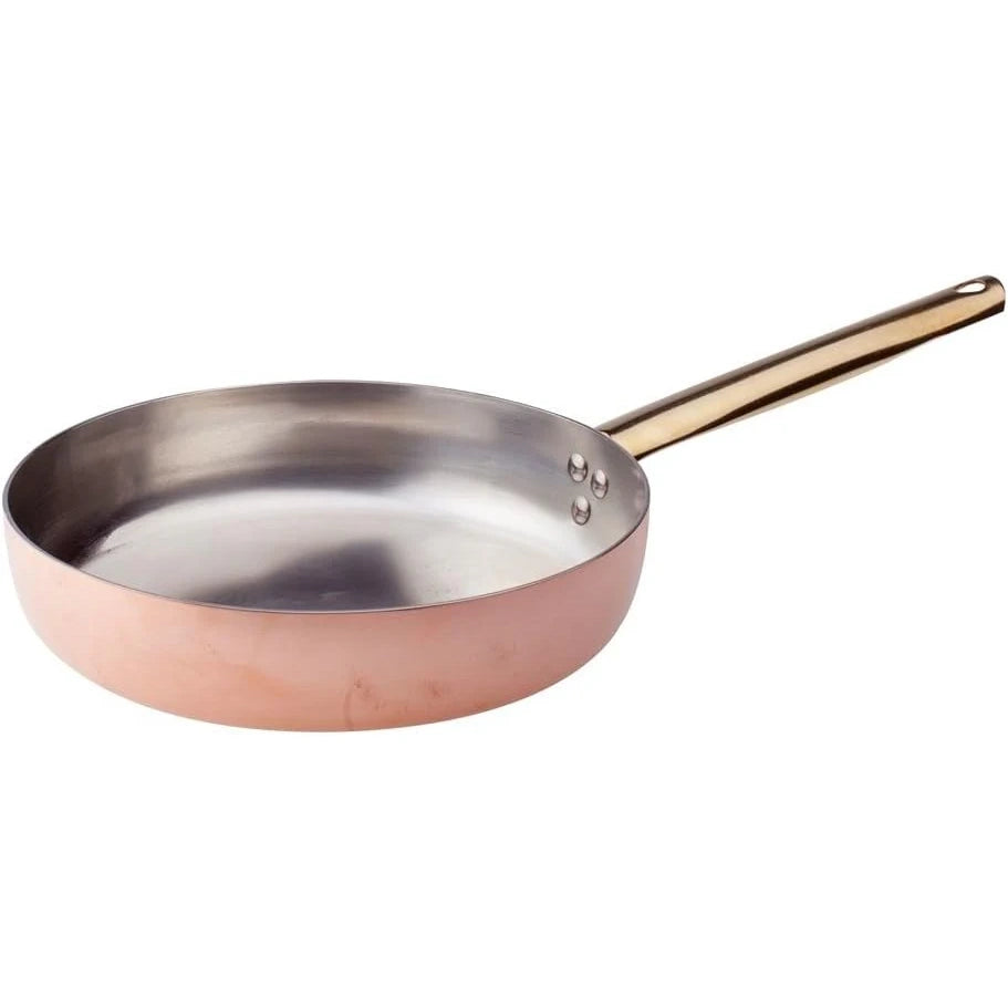 Agnelli - Padella in Rame Liscio Stagnato con Manico Tubolare in Ottone - ø 20 cm - ALCU11120