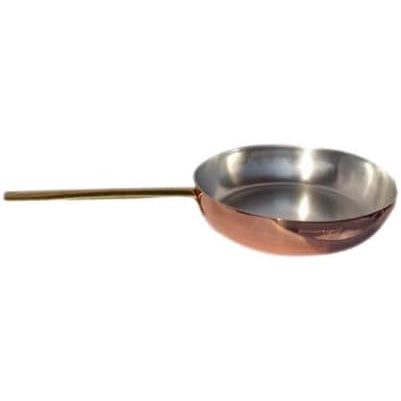 Agnelli - Padella in Rame Liscio Stagnato con Manico Tubolare in Ottone - ø 24 cm - ALCU11124