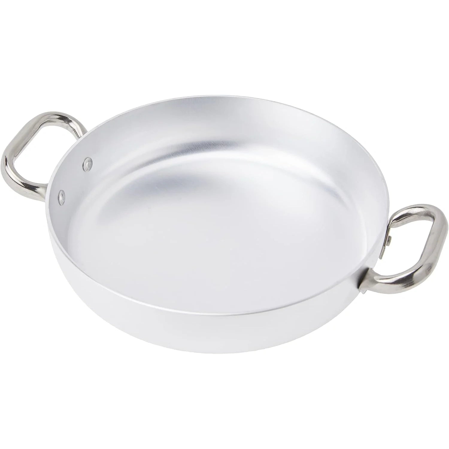 Agnelli - Tegame in Alluminio con 2 Maniglie Inox - Ø 24 cm, H 5,5 cm - ALMA11024